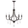 4_Livex Glendale 24 1/2"W English Bronze 5-Light Chandelier more views
