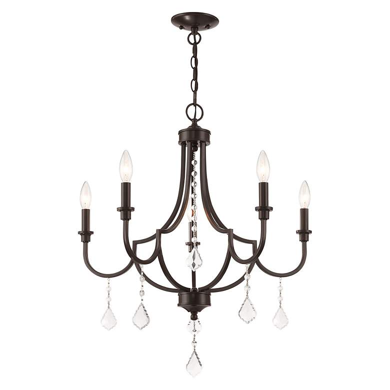 Image 5 Livex Glendale 24 1/2"W English Bronze 5-Light Chandelier more views