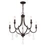 6_Livex Glendale 24 1/2"W English Bronze 5-Light Chandelier more views