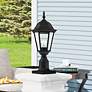 2_Livex Hamilton 18" High Black Clear Beveled Glass Outdoor Post Light
