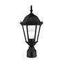 6_Livex Hamilton 18" High Black Clear Beveled Glass Outdoor Post Light more views