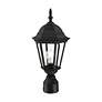 7_Livex Hamilton 18" High Black Clear Beveled Glass Outdoor Post Light more views