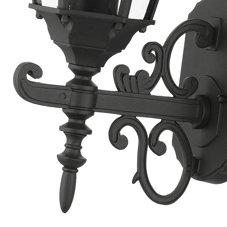 Image 5 Livex Hamilton 19 1/2" Textured Black Outdoor Wall Light more views