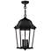 Livex Hamilton 20" Textured Black 3-Light Outdoor Hanging Light