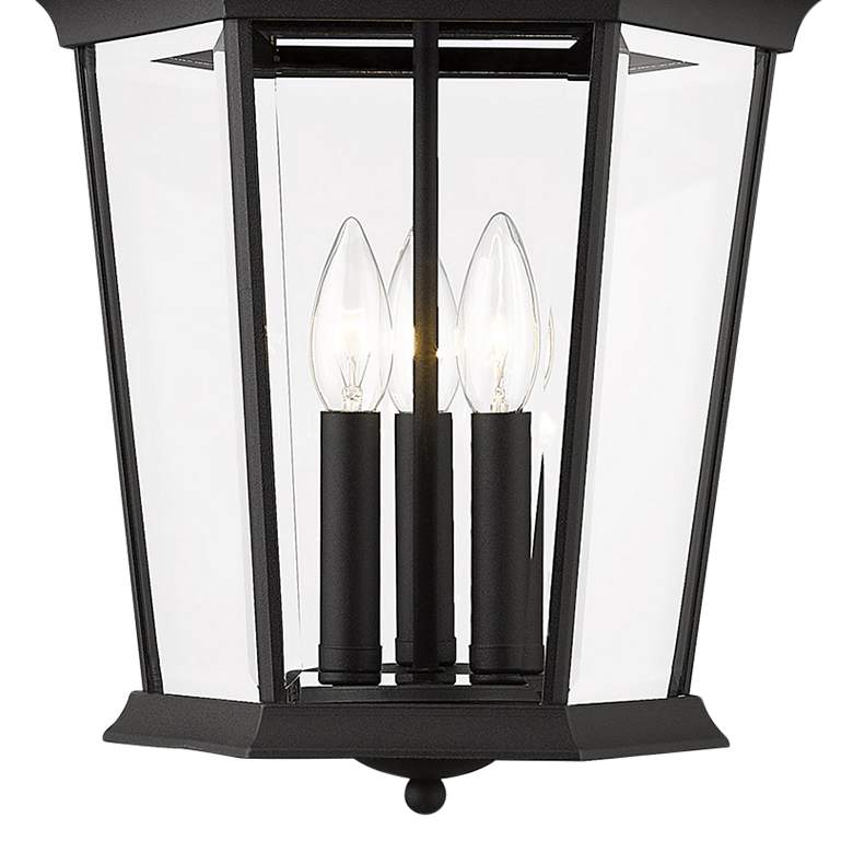 Image 4 Livex Hamilton 20" Textured Black 3-Light Outdoor Hanging Light more views