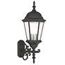 2_Livex Hamilton 24 1/2" Traditional Textured Black Outdoor Wall Light
