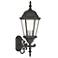 Livex Hamilton 24 1/2" Traditional Textured Black Outdoor Wall Light