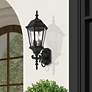1_Livex Hamilton 24 1/2" Traditional Textured Black Outdoor Wall Light
