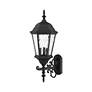 3_Livex Hamilton 24 1/2" Traditional Textured Black Outdoor Wall Light more views