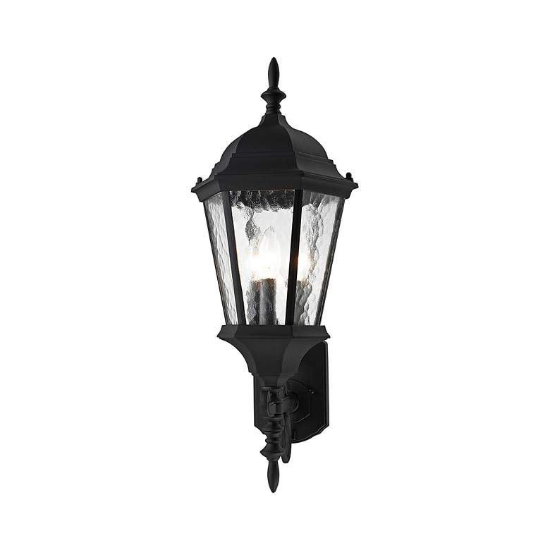 Image 6 Livex Hamilton 24 1/2" Traditional Textured Black Outdoor Wall Light more views