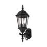 7_Livex Hamilton 24 1/2" Traditional Textured Black Outdoor Wall Light more views