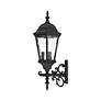 Livex Hamilton 24 1/2" Traditional Textured Black Outdoor Wall Light