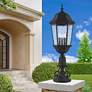 1_Livex Hamilton 27" High Textured Black 3-Light Outdoor Post Light