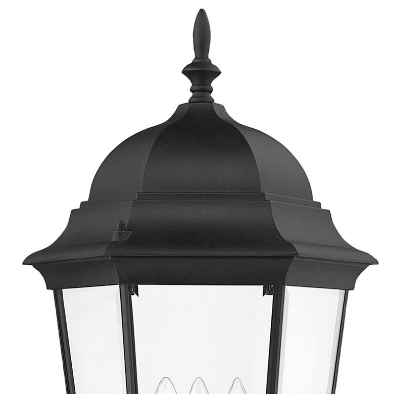 Image 3 Livex Hamilton 28 3/4" High Textured Black 3-Light Outdoor Wall Light more views