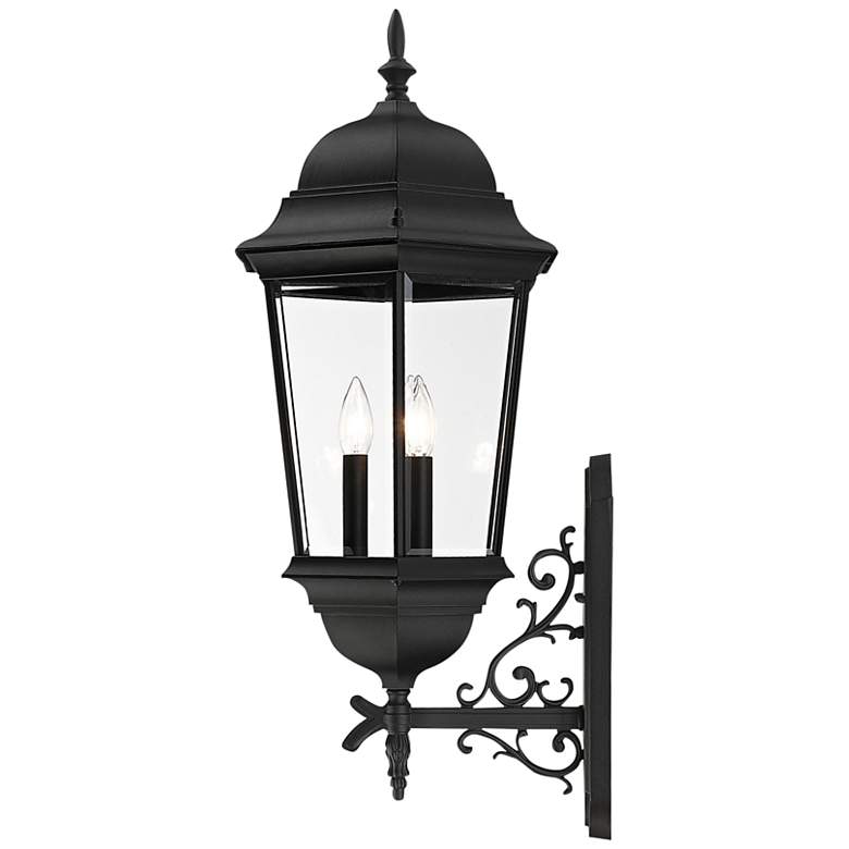 Image 5 Livex Hamilton 28 3/4" High Textured Black 3-Light Outdoor Wall Light more views