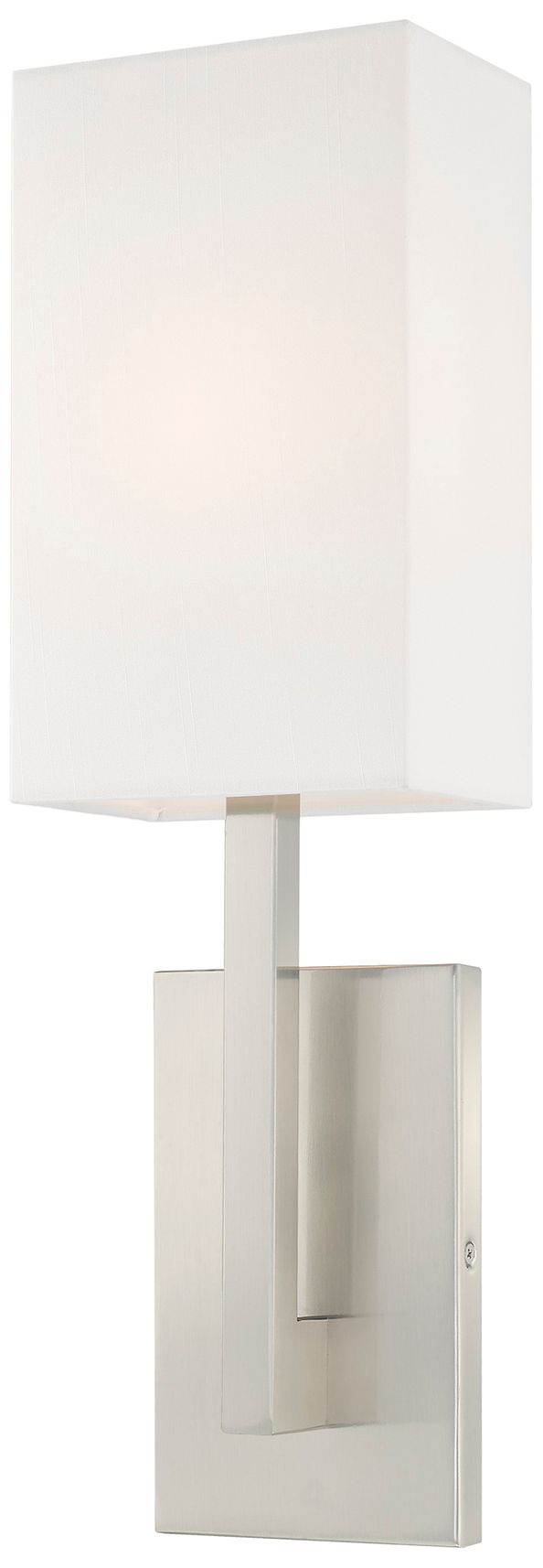 Livex Hayworth 20" High Brushed Nickel Wall Sconce