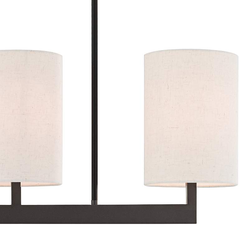 Image 3 Livex Hayworth 36" Wide Bronze Kitchen Island Light Chandelier more views