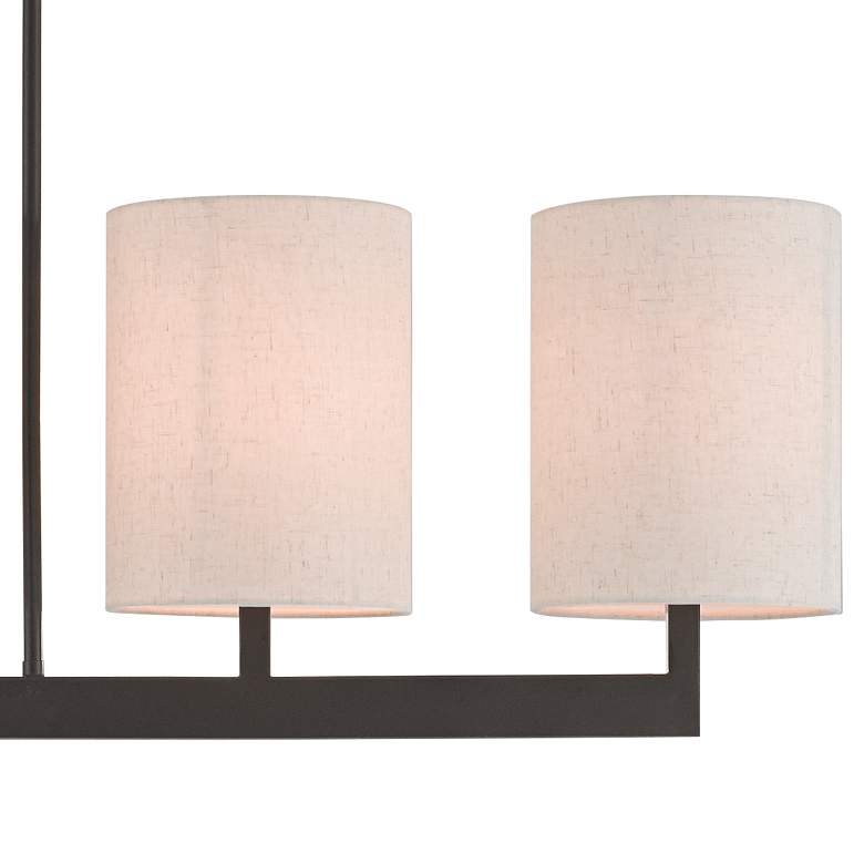 Image 3 Livex Hayworth 49" Wide Bronze Kitchen Island Light Chandelier more views
