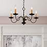 1_Livex Heritage 20" Wide Black 5-Light Chandelier