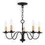 3_Livex Heritage 20" Wide Black 5-Light Chandelier more views