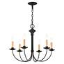 4_Livex Heritage 23" Wide Black 6-Light Chandelier more views