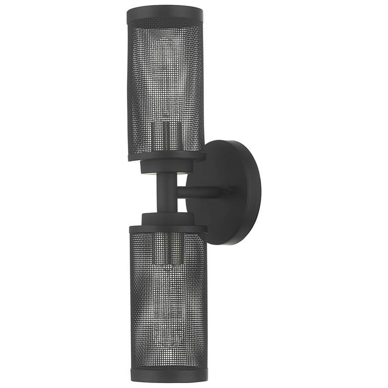 Image 3 Livex Industro 17" High Black 2-Light Wall Sconce more views