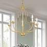 1_Livex Katarina 23" Wide Soft Gold 5-Light Chandelier