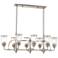 Livex Lawrenceville 40" Wide Nickel Kitchen Island Light Chandelier