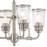 3_Livex Lawrenceville 40" Wide Nickel Kitchen Island Light Chandelier more views