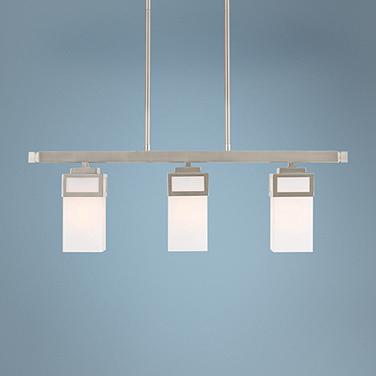 Livex Lighitng Harding 28" Brushed Nickel Island Light Chandelier