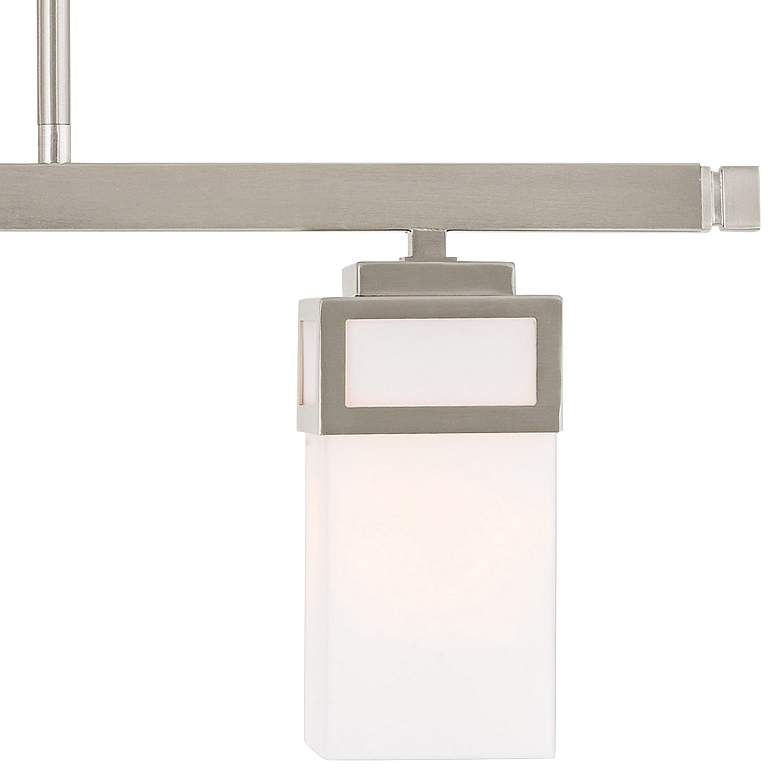 Image 3 Livex Lighitng Harding 28" Brushed Nickel Island Light Chandelier more views