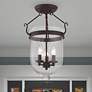 1_Livex Lighitng Jefferson 12" Wide Bronze and Clear Glass Ceiling Light