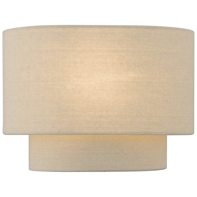 Image 2 Livex Lighting 11" Wide Antique Gold Leaf ADA Wall Sconce Light