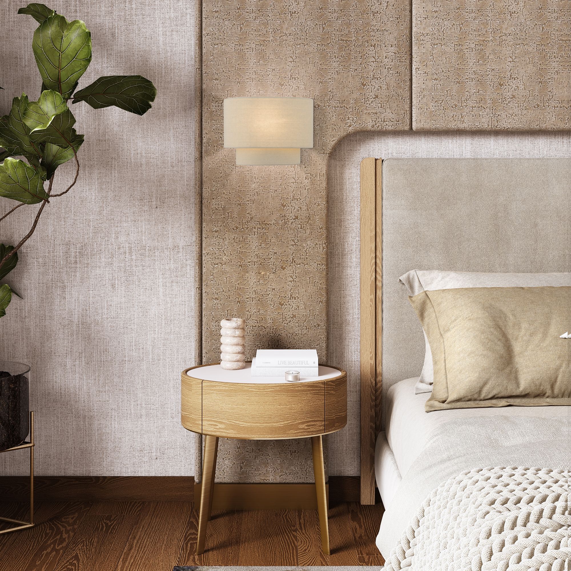 Livex Lighting 11" Wide Antique Gold Leaf ADA Wall Sconce Light