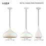 3_Livex Lighting 12" Wide 1-Light Shiny White Modern Mini Pendant more views