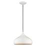 4_Livex Lighting 12" Wide 1-Light Shiny White Modern Mini Pendant more views