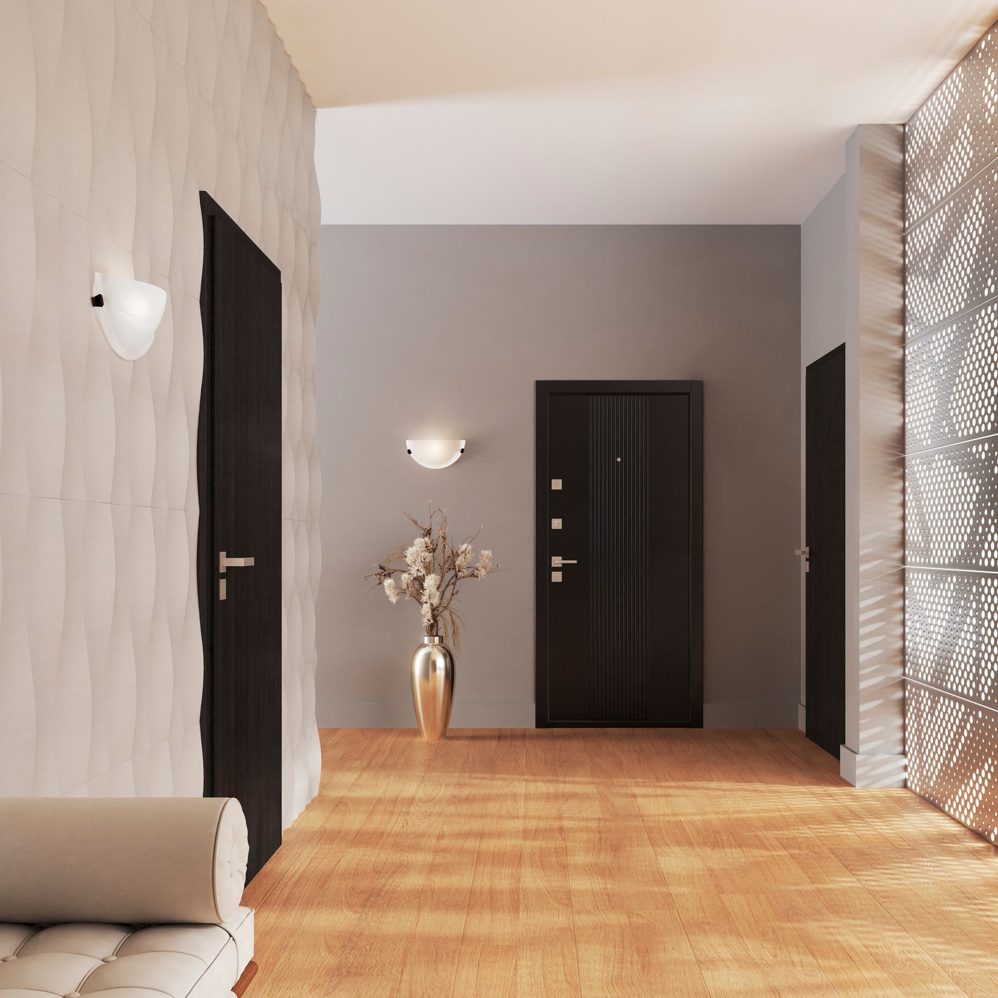 Livex Lighting 12" Wide Bronze and White Glass Wall Sconce