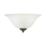 3_Livex Lighting 13" Wide 1-Light White Glass and Bronze Wall Sconce more views