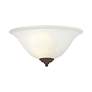 4_Livex Lighting 13" Wide 1-Light White Glass and Bronze Wall Sconce more views