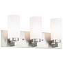 1_Livex Lighting 18" Wide 3-Light Brushed Nickel Modern Bath Vanity