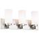 Livex Lighting 18" Wide 3-Light Brushed Nickel Modern Bath Vanity