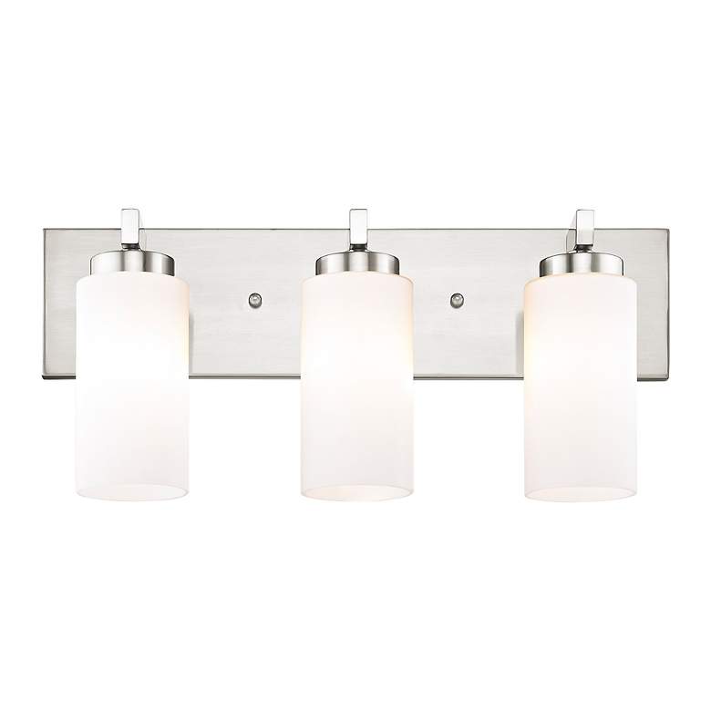 Image 5 Livex Lighting 18" Wide 3-Light Brushed Nickel Modern Bath Vanity more views