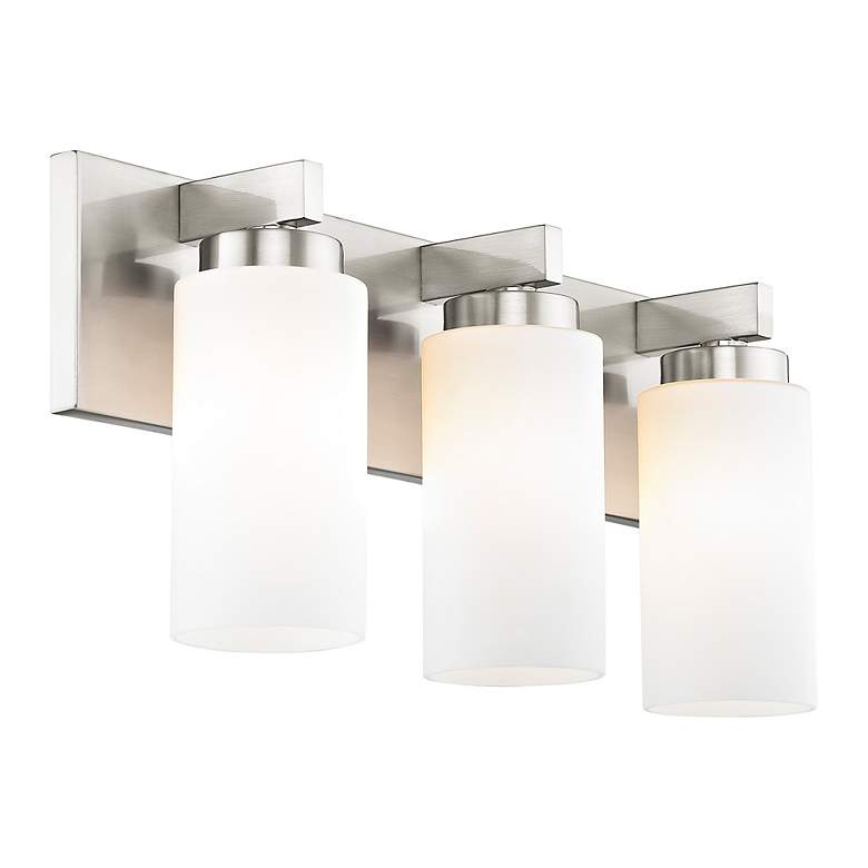 Image 6 Livex Lighting 18" Wide 3-Light Brushed Nickel Modern Bath Vanity more views