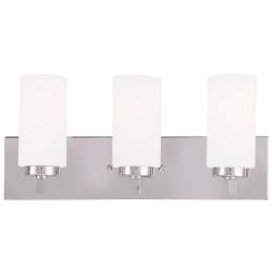 Livex Lighting 18" Wide Modern 3-Light Polished Chrome Bath Vanity