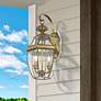 Thumbnail1 of Livex Lighting 20 1/2" High 2-Light Antique Brass Outdoor Wall Lantern