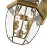 Livex Lighting 20 1/2" High 2-Light Antique Brass Outdoor Wall Lantern