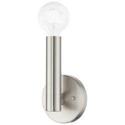 Livex Lighting 9" High Modern 1-Light Brushed Nickel ADA Wall Sconce