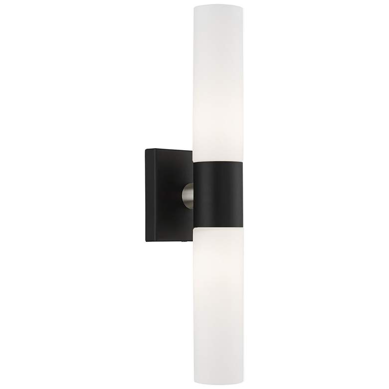Image 2 Livex Lighting Aero 17 3/4" High Black ADA 2-Light Wall Sconce