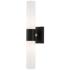 Livex Lighting Aero 17 3/4" High Black ADA 2-Light Wall Sconce
