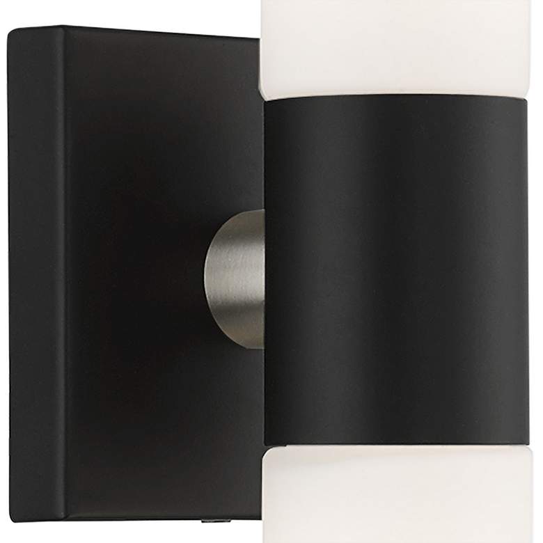 Image 4 Livex Lighting Aero 17 3/4" High Black ADA 2-Light Wall Sconce more views